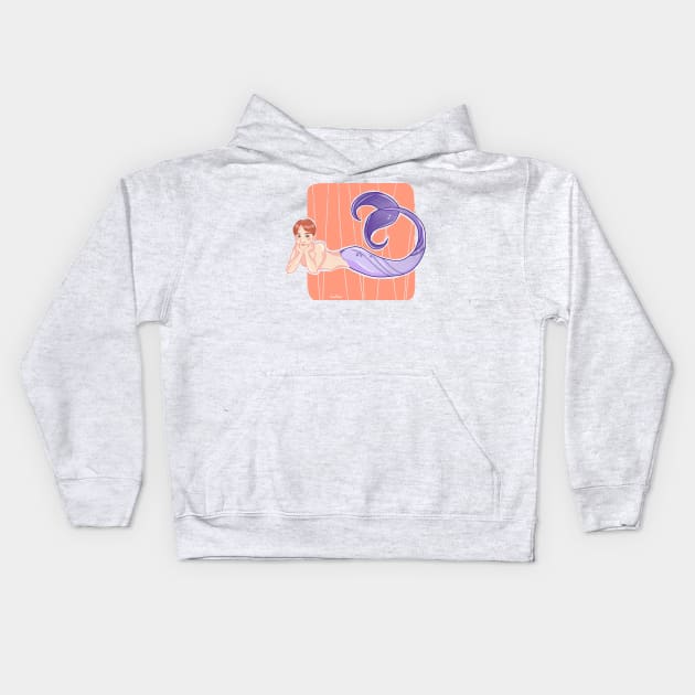 BTS J-Hope / Hoseok Mermaid Kids Hoodie by Scoffkid